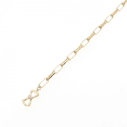 K18YG Dây chuyền nơ - Hàng hiệu Authentic