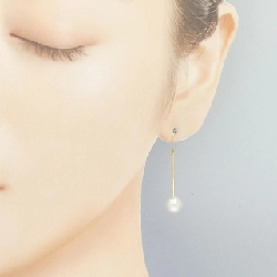 K18YG Bông tai ngọc trai Akoya 8.0mm - Hàng hiệu Chính hãng 868474