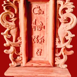 Bài vị gỗ hương trạm khắc tinh sảo cao 41cm; 50cm và 60 cm 750938