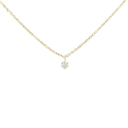 K18YG Solitaire Dây chuyền kim cương 0.05CT - Hàng hiệu Chính hãng