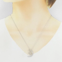 K18WG Mặt Trăng × Ngôi Sao Dây Chuyền Kim Cương 0.20CT - Hàng hiệu Chính Hãng 857693