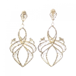 Bông tai K18YG Ginza Tanaka - Hàng hiệu Chính hãng