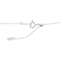 K18WG Dây chuyền kim cương chéo 0.05CT - Hàng hiệu Authentic 860095