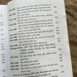 Bộ luật hình sự 1999, được bổ sung sửa đổi 2009 937462