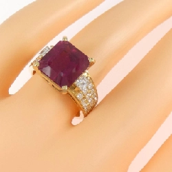 Nhẫn tourmaline rubellite K18YG 5.42CT - Hàng hiệu chính hãng 850634