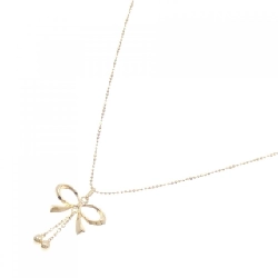 K18YG Dây chuyền hình ruy băng - Hàng hiệu Chính hãng 858417