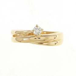 Nhẫn kim cương K18YG 0.07CT 672923