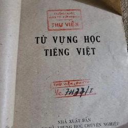 Từ vựng học tiếng Việt| 370 trang | xb 1985 
 309337