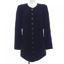 CHANEL Áo khoác không cổ - Hàng hiệu Chính hãng