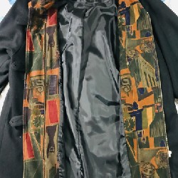 Áo khoác dạ nam hoạ tiết funky size S 883