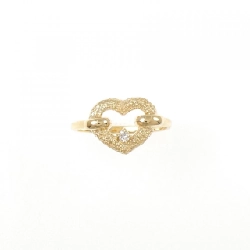 Nhẫn kim cương hình trái tim K18YG 669508