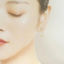 585YG Nơ Cubic Bông Tai - Hàng hiệu Chính hãng 868793