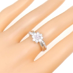 Nhẫn kim cương hồng PT900 hoa 0.07CT 671943