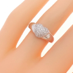 Nhẫn kim cương hình trái tim K18WG 0.24CT 672795