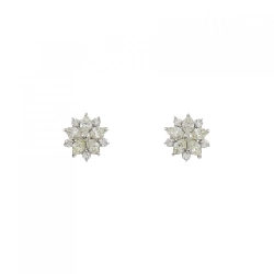 Bông tai kim cương PT900 hình hoa 0.30CT - Hàng hiệu chính hãng