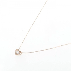 K18PG Dây chuyền hình trái tim kim cương 0.10CT - Hàng hiệu Chính hãng 864633