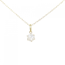 Dây chuyền kim cương K18YG 0.517CT F SI1 Tốt - Hàng hiệu Chính hãng