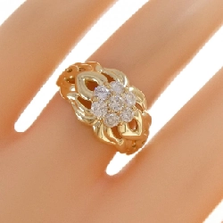 Nhẫn kim cương hoa K18YG 0.52CT 667385