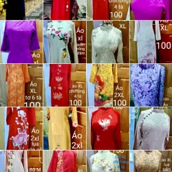 Áo dài thanh lý áo 100, bộ từ 150, áo bà ba 80