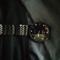 Đồng hồ nữ SUNRINGO kim loại dây đeo thép không gỉ đen 1031734