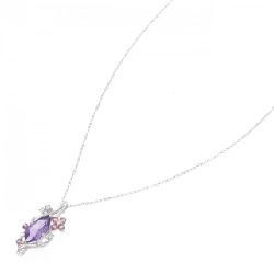 K18WG Hoa Amethyst Dây Chuyền 0.95CT - Hàng hiệu Chính hãng 860277
