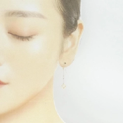 K18YG Bông tai kim cương 0.08CT - Hàng hiệu Chính hãng 873360