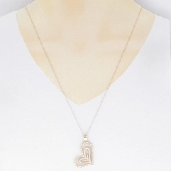 K18PG Dây chuyền hình trái tim kim cương 1.00CT - Hàng hiệu Chính hãng 846394