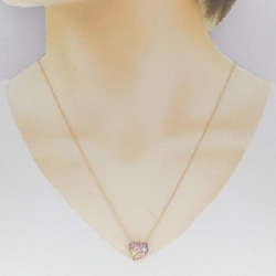 K18PG Dây chuyền hình trái tim Sapphire 0.99CT - Hàng hiệu Chính hãng 861921