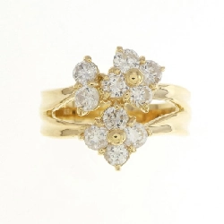 Nhẫn kim cương hoa K18YG 1.03CT 673468