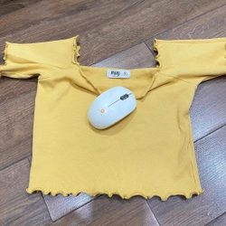 QUÀ 0Đ CHO ĐƠN HÀNG QUẦN ÁO/ ĐỒ DÙNG KHÁC TRONG SHOP**** ÁO CROPTOP FREESIZE VÀNG 537379