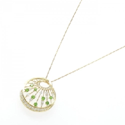 K18YG Đá Garnet Demantoid Dây Chuyền 0.51CT - Hàng hiệu Chính hãng 857694