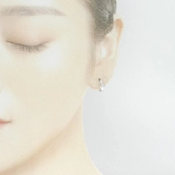 Bông tai kim cương 750WG 0.14CT - Hàng hiệu Authentic 872457