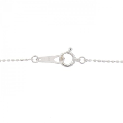 K18WG Dây chuyền kim cương chéo 0.14CT - Hàng hiệu Chính hãng 855848