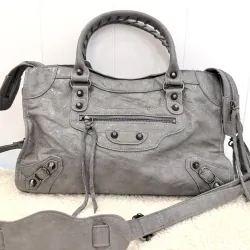 ✨ TÚI DA THẬT FORM BALEN SIÊU XINH – XÁM GHI CỰC TÂY ✨