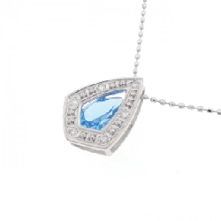 K18WG Blue Topaz Necklace - Hàng hiệu Authentic 859613