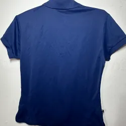 Áo thun thể thao caro xanh navy cổ tròn tay ngắn 734223