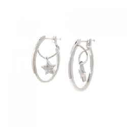 K18WG Bông tai kim cương sao 0.10CT - Hàng hiệu Chính hãng 865898