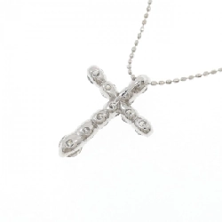 Dây chuyền kim cương PT900/K18WG hình chữ thập 1.0CT - Hàng hiệu chính hãng 859532