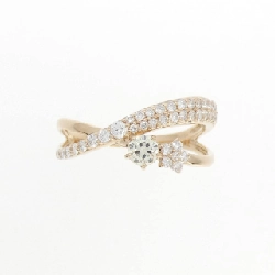 Nhẫn kim cương hoa K18PG 0.154CT - Hàng hiệu Authentic 856872