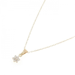 K18YG Hoa Kim Cương Dây Chuyền 0.11CT - Hàng hiệu Chính hãng 860594