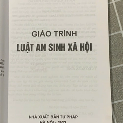 GIÁO TRÌNH LUẬT AN SINH XÃ HỘI - SÁCH KHỔ LỚN 545903