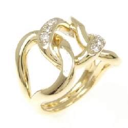 Nhẫn kim cương K18YG 0.19CT