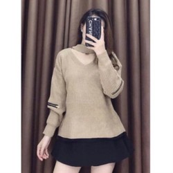 Áo len xám tiểu thư ulzzang freesize