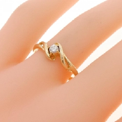 Nhẫn kim cương K18YG 0.08CT - Hàng hiệu chính hãng 853602