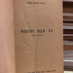 Sách cũ Người bạn ấy - Trần Hoàng Bách 307092