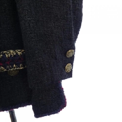 Jacket không cổ CHANEL P38673V29212 626733