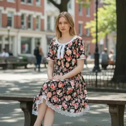 Váy Hoa size M hàng thiết kế