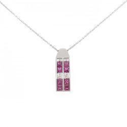 Dây chuyền ruby PT900/PT850 1.00CT - Hàng hiệu Chính hãng