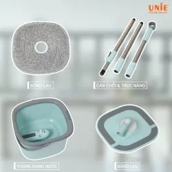 🔥 CHỔI LAU NHÀ UNIE UN-246 – GIẶT & VẮT TÍCH HỢP, NHỎ GỌN DỄ DI CHUYỂN 🔥 726176