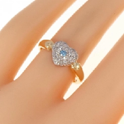 Nhẫn kim cương hình trái tim 750YG/PT900 0.10CT - Hàng hiệu Chính hãng 856337